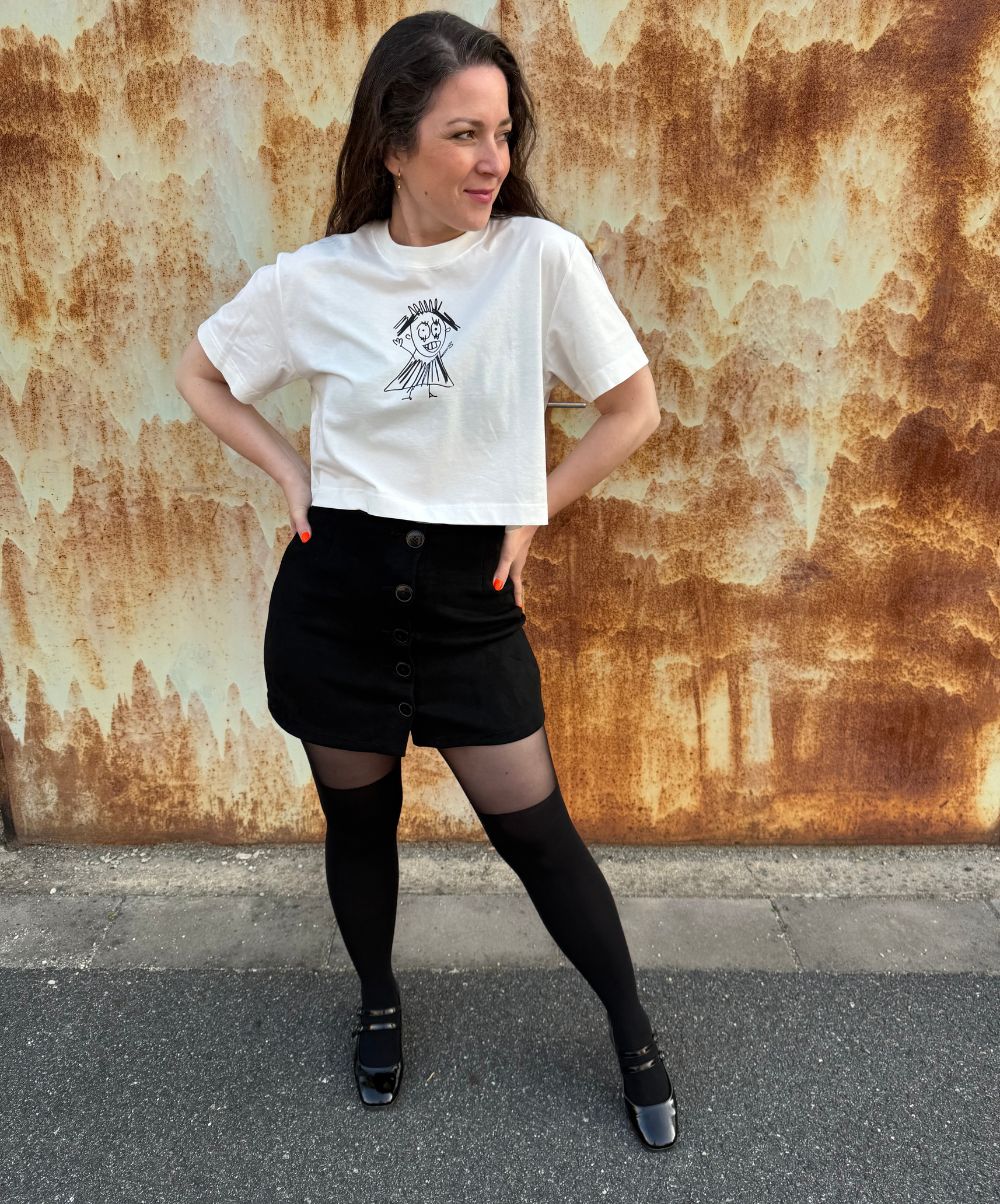 Letní crop top s vlastním potiskem