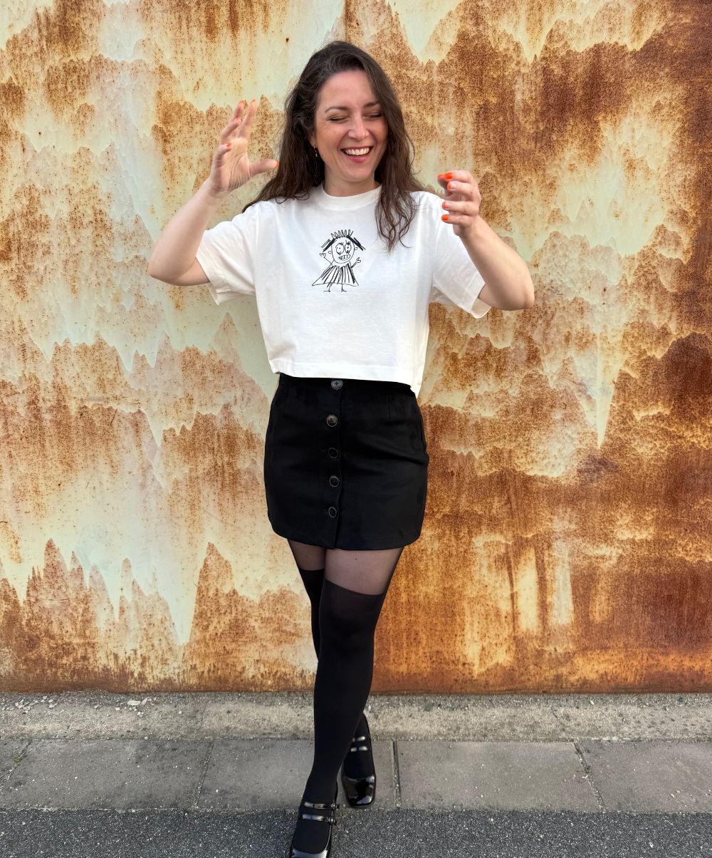 Letní crop top s vlastním potiskem