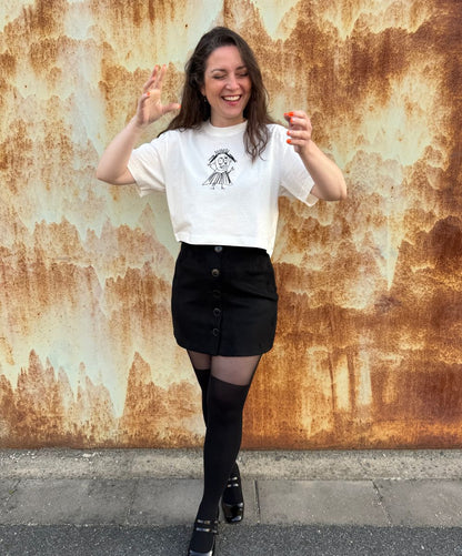 Letní crop top s vlastním potiskem