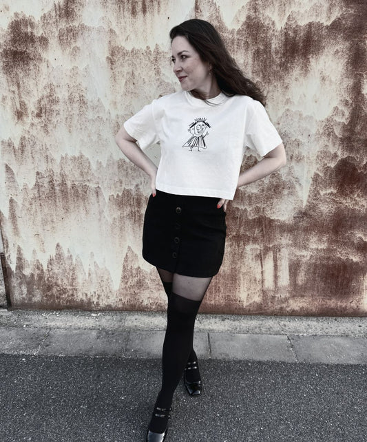 Letní crop top s vlastním potiskem